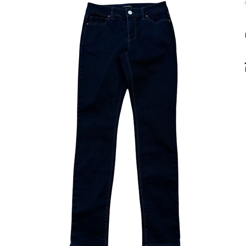White House Black Market Dark Wash Skinny Leg Jean 4